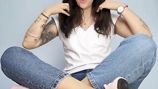 Feet JOI Brunette