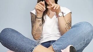 Feet JOI Brunette