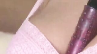 Long Breasts April Wanks Her Pussy