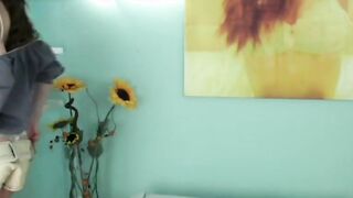 YOUNG LONG BOOBED DARK HAIR TIGHT teenagers DAUGHTER MASSAGE PINK