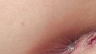 Big-butt dark hair sexy Morgan Moon plays with her glass sex vibrator