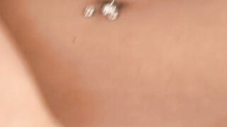 Hot dark hair hot finger-fucks her tight wet cunt