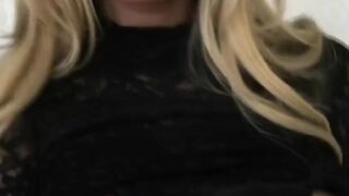 Turned On Bae huge boobed blonde goddess rubs her pussy for her orgasm