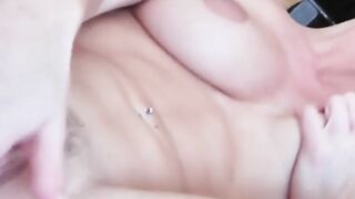Playful dark hair bae loves to get naked and rub her snatch