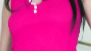 Playful dark hair bae loves to get naked and rub her snatch