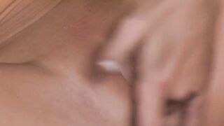 Huge Tits blonde hoe in heels finger-fucks wet tight vagina to orgasm