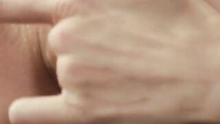 Irresistible 19 year old yo dark haired masturbates into her view through night-gown
