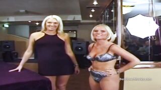 British blondes getting fucked in front of a crowd