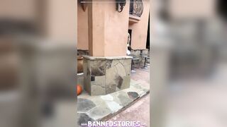 Pumpkin Smashing with Blonde Long Hooters KENZIE TAYLOR for Halloween Trick or