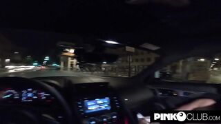 Amandha Fox shows off a Jaguar in Hot tour