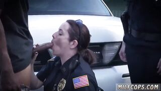 Black woman police officer and tiny