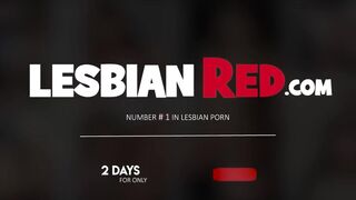 Lesbian masturbates hard until squirting into her blonde friend's mouth