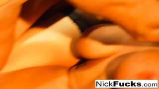 Nick fucks two goddess blondes