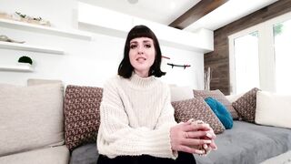 Jane Dove shows her natural tits as well as her