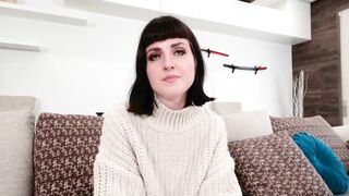 Jane Dove shows her natural tits as well as her