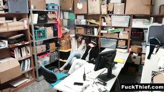 Cute 18 Yo Shoplifters Were Blackmailed and Banged By The Police