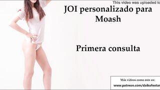 JOI voz española. Para ti, supersumiso.