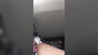 My neighbor blowjob inside the backseat of the car