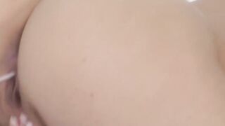Super Sexy Babe 19 year old dark haired Dani Daniels inserts objects inside her pussy