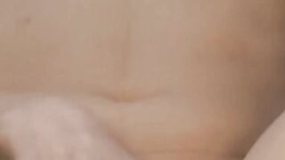 Super petite dark haired sex toy-fucks wet tight twat