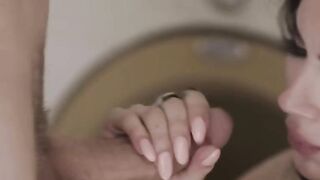 Ladyboy babysitter analed in washing machine