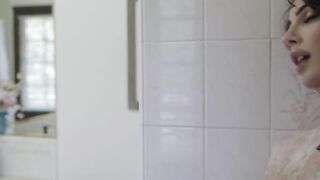Ladyboy babysitter analed in washing machine