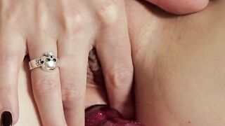 Amazingly Hot Hot gigantic-boobed dark hair plays with her new sex sex toys
