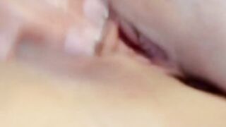 Fit young dark haired Kyla Fox rubs her vagina on camera