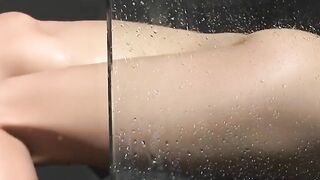 Small titties, toys and a Beauty shower