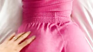 Surprised Lounging GF with a Huge Cumshot