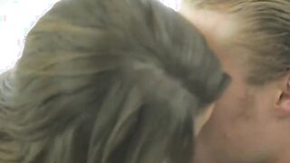 Amazing blonde wife seduces and fucks her man fresh out of bed