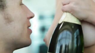 Amazing blonde wife seduces and fucks her man fresh out of bed