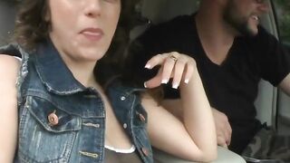 Varsity dark hair with a gigantic pair of naturals getting a deep dicking