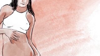 All natural model showed perfect body