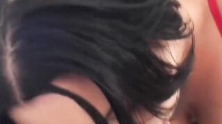 GIGANTIC-TIT BIG-ASS DARK HAIR lover FUCKS AND SUCK