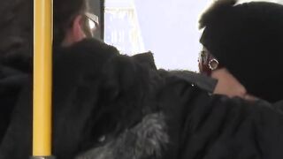BLONDE EIGHTEEN CAUGHT ON SEX TAPE FUCKING ON PUBLIC BUS