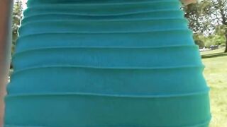 YOUNG gf INSERTS DIGITAL SEX SEX TOY OUTSIDE WHILE B