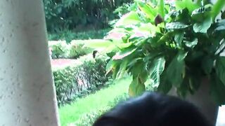 Shameless long tit hoe in bikini fucks her pussy w