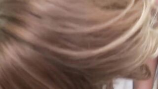 Turned On Gigantic Tit blonde GF fucks BF inside her wet tight twat