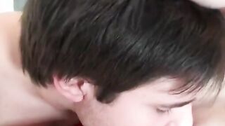 Natural Long-Tit Dark Hair Euro slut fucks hard long dick inside lingerie