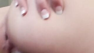 Lusty long-butt dark hair Latina 19 year mature GF fucks bf's long-dick