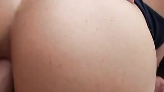 Long-tit dark hair Latina lover ass-fucked! hard 1st time anal