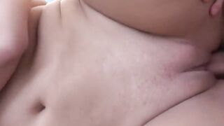 Gigantic-tit & butt dark haired Bijou gets nude down & rides big-cock public