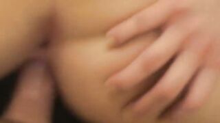 Turned On young blonde lover Molly Bennette fucks dick inside shower