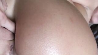 babe tattooed blonde Trixie Celeb is filmed during her first anal