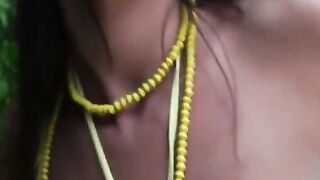 babe skinny tattooed Latina ride big-dick to orgasm by the pool