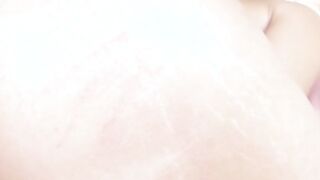 Bikini-clad Alisha Adams teases her big natural titties before anal
