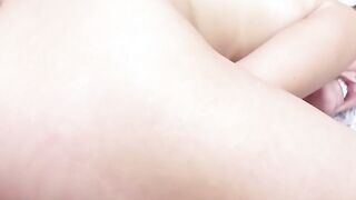 Bikini-clad Alisha Adams teases her big natural titties before anal