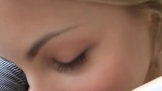 BEAUTY blond amateur Krystal Banks ride her BF's big-dick on camera