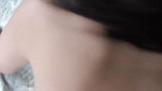 Vulgar Russian dark hair Oxuanna Envy sucks& fucks her BF's dick